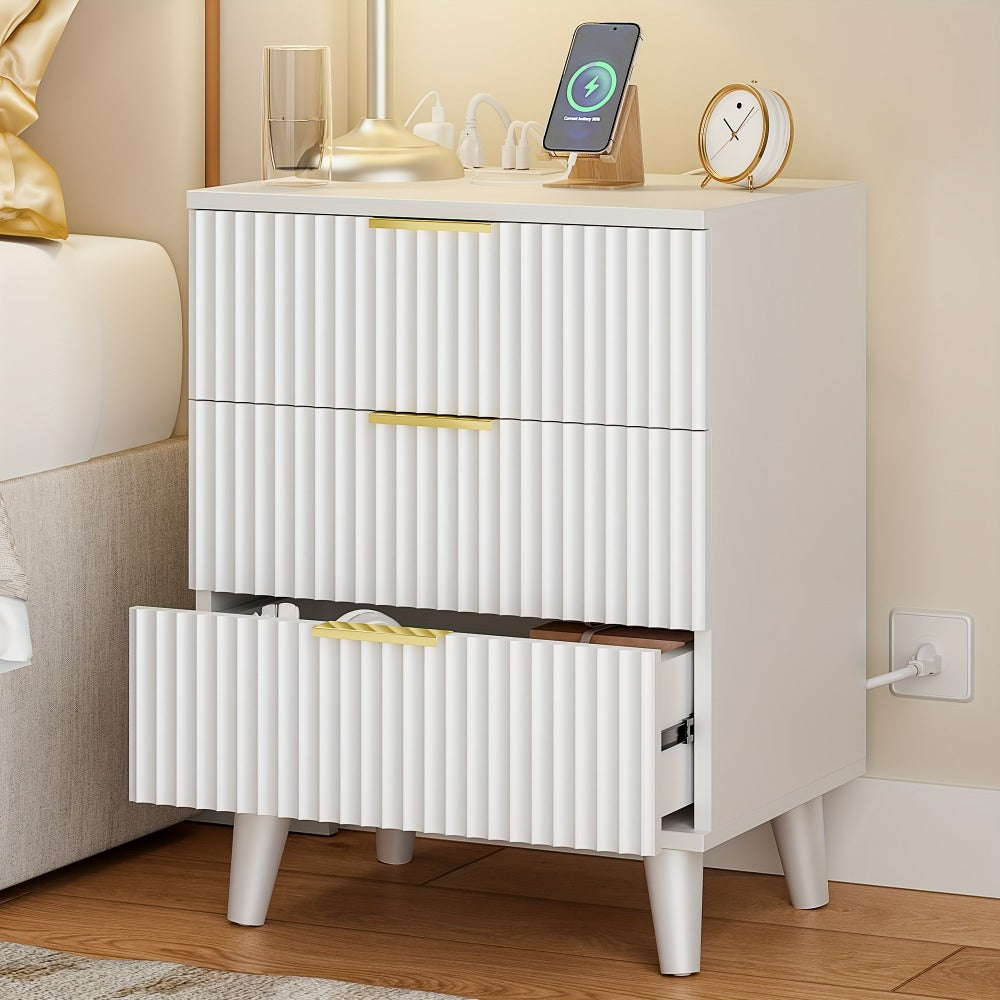 2-Piece Set Nightstand, Bedside Storage Table for Practical Everyday Home Use in Bedroom detail image - detail view 13