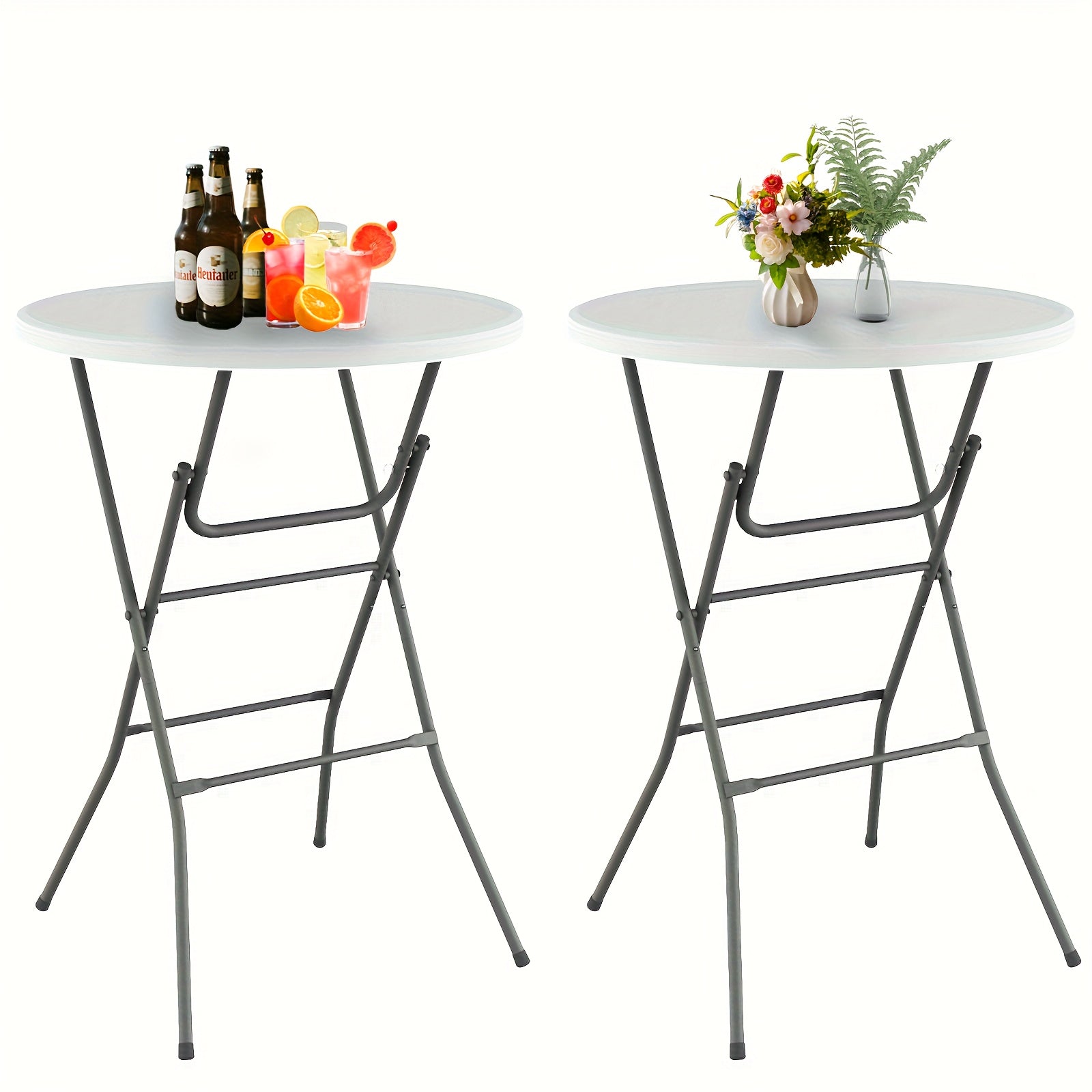 Folding Table shown in the White option