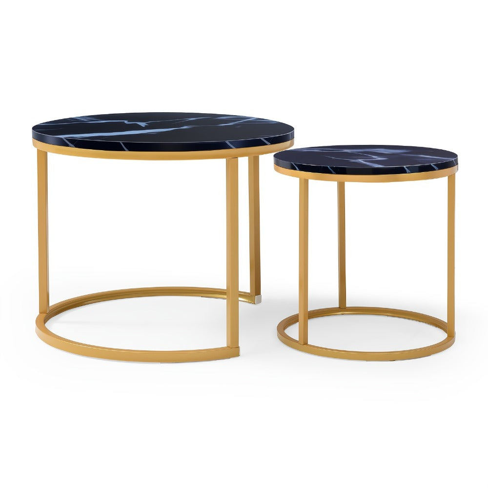 2-Piece Set Space-Saving Coffee Table, Living Room Center Table detail image - detail view 10