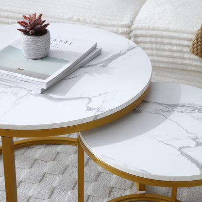 2-Piece Set Space-Saving Coffee Table, Living Room Center Table detail image - detail view 15