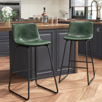 Bar Stool shown in the 2Pcs-Green option
