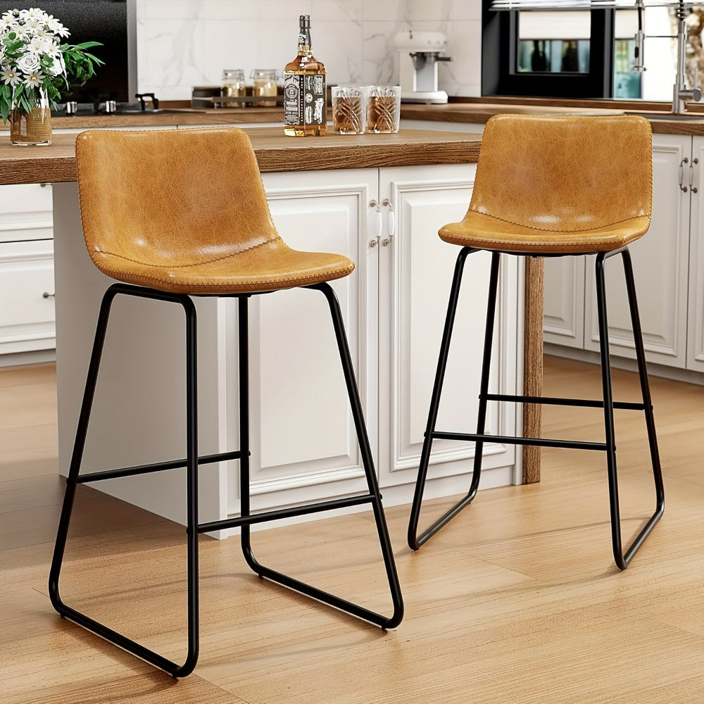 2-Piece Set Upholstered Bar Stool for Kitchen and Living Room detail image - detail view 11