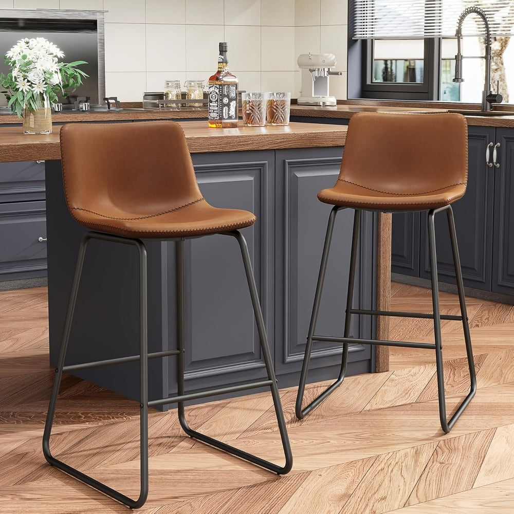 2-Piece Set Upholstered Bar Stool for Kitchen and Living Room detail image - detail view 13