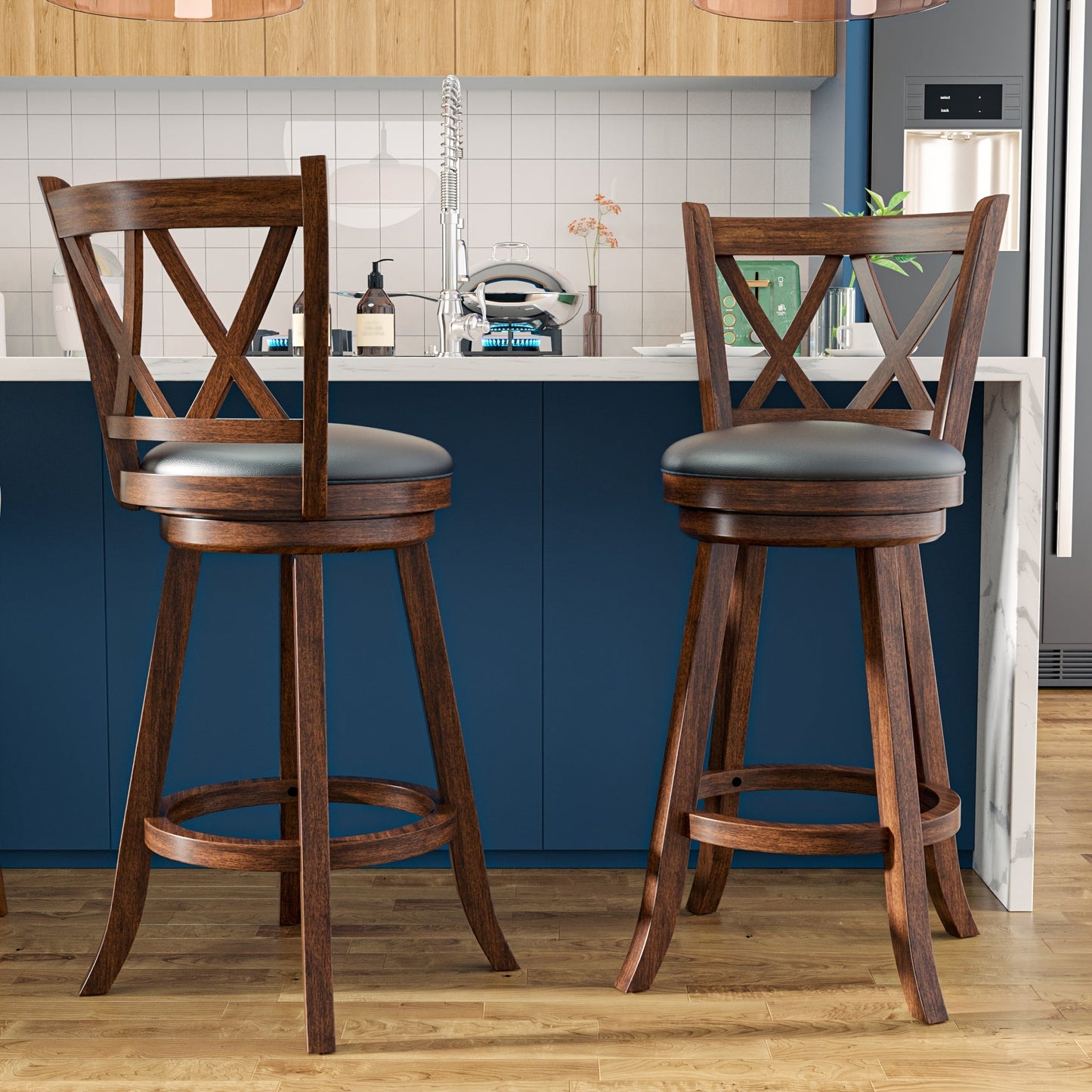Bar Stool shown in the Brown, 29" option