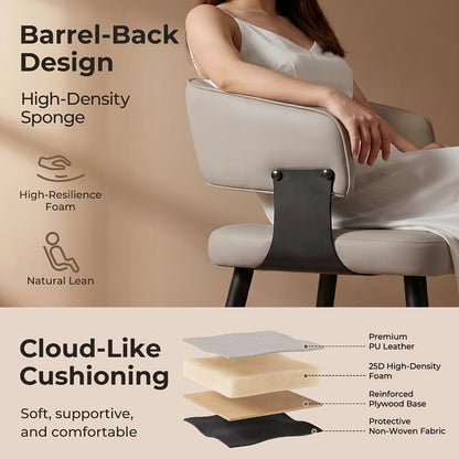 2-Piece Set Upholstered Dining Chair, Upholstered Side Chair for Kitchen detail image - detail view 9