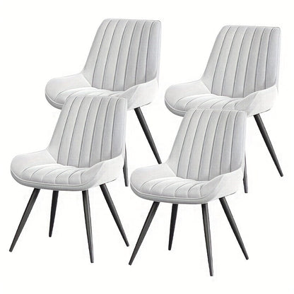 Dining Chair shown in the 【white】, Set Of 4pcs option