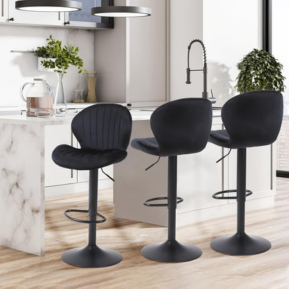 Bar Stool shown in the Black, 3pcs option