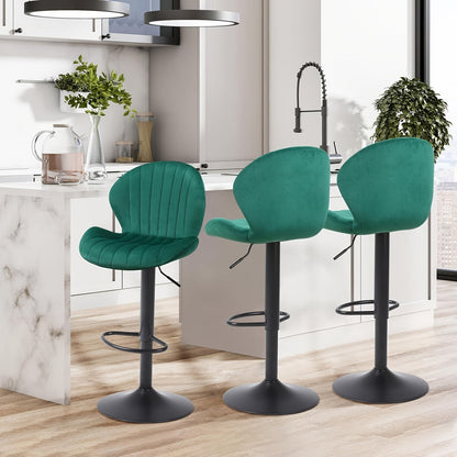 Bar Stool shown in the Green, 3pcs option