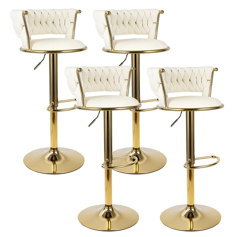 Bar Stool shown in the Beige, Set Of 4pcs option