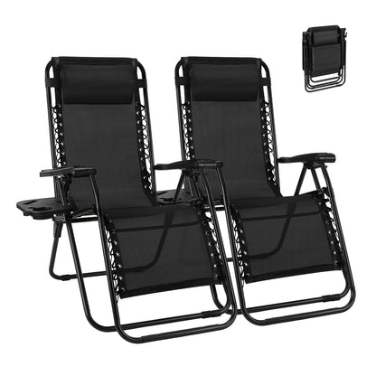 Zero Gravity Chair shown in the Black-2 Pack option