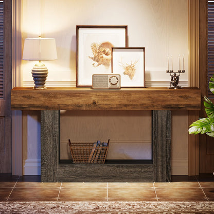 Console Table shown in the Light Gray option