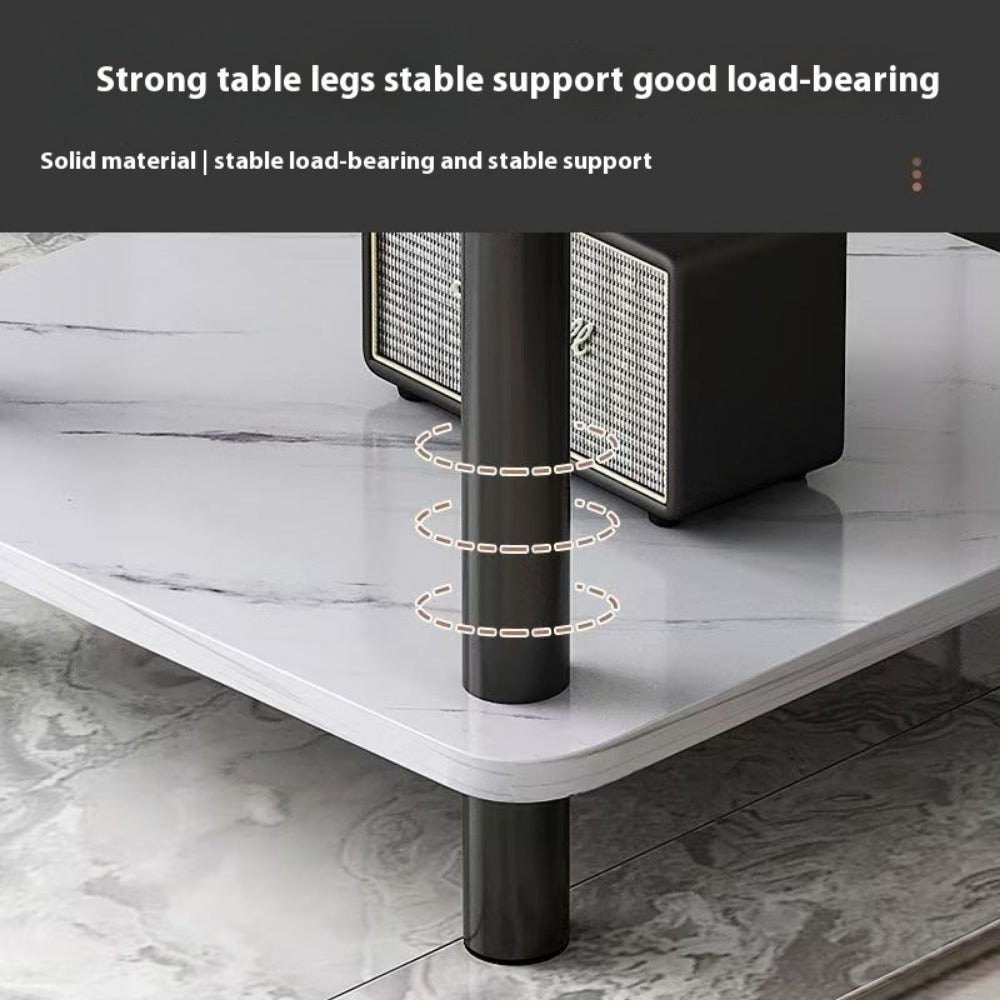 2-Tier Space-Saving Side Table, Bedside End Table for Work, Display, and Everyday Use detail image - detail view 13
