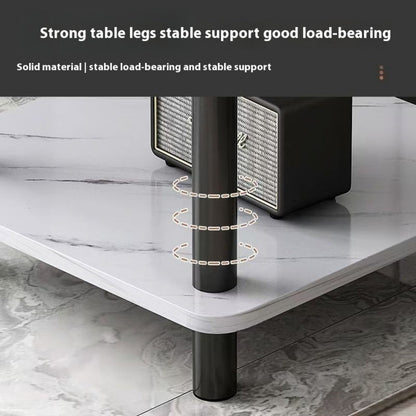 2-Tier Space-Saving Side Table, Bedside End Table for Work, Display, and Everyday Use detail image - detail view 8