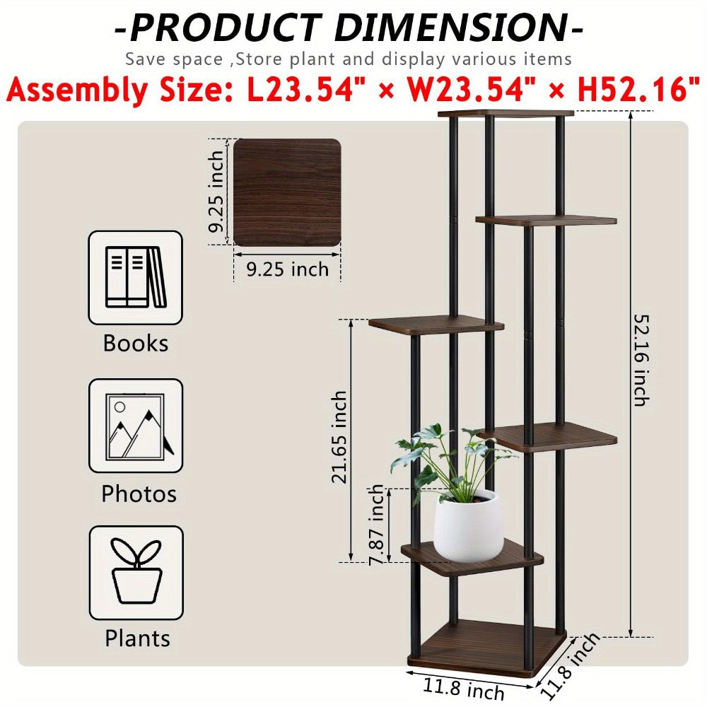 Plant Stand Indoor Multi Tier Corner Metal Flower Stand Tall Plant Shelf for Living Room Bedroom Patio for Garden, Patio and Yard Use