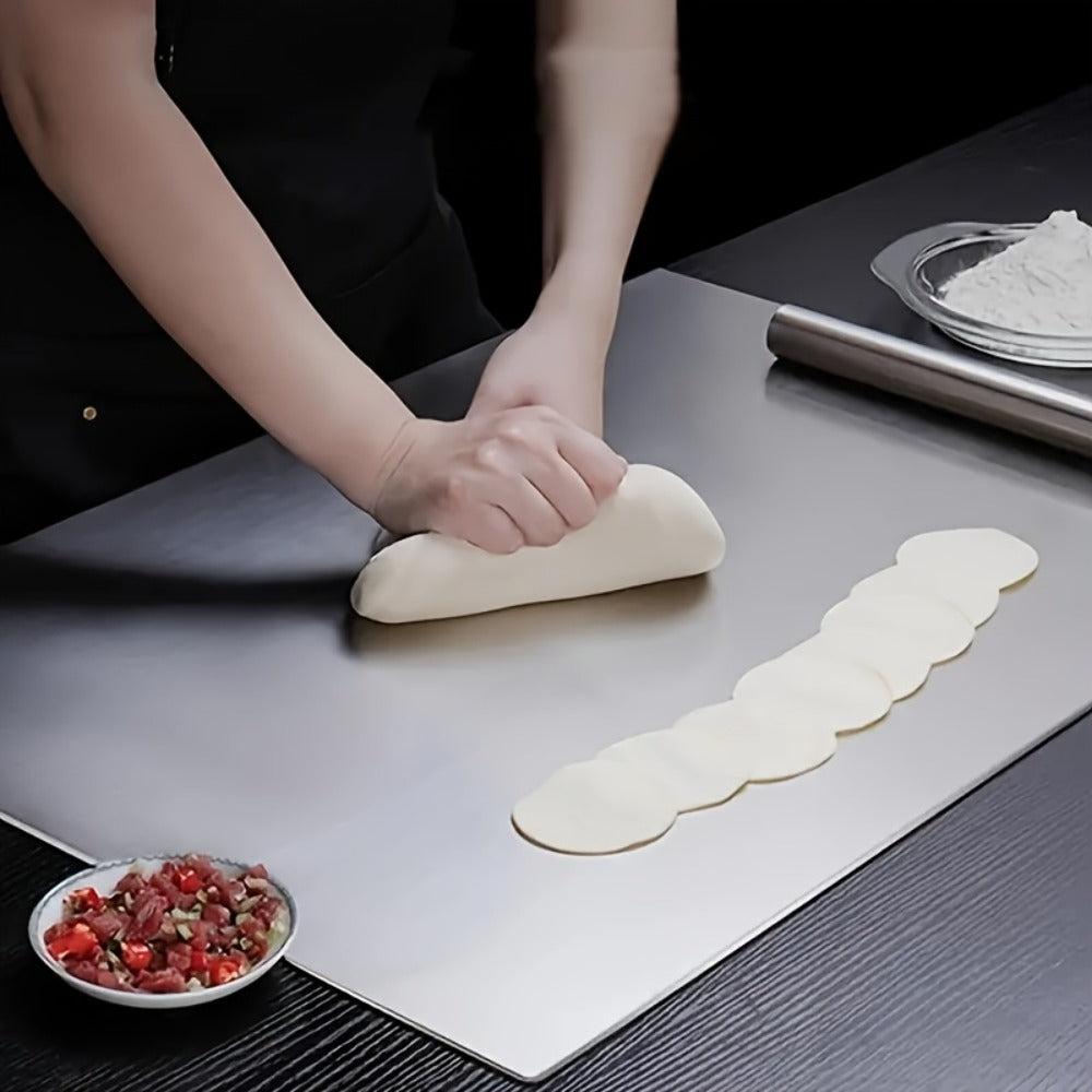 Chopping Board, Stainless Steel Cutting Board Extra Large, Heavy Duty Kitchen Chopping Board for Meat Vegetables Dough
