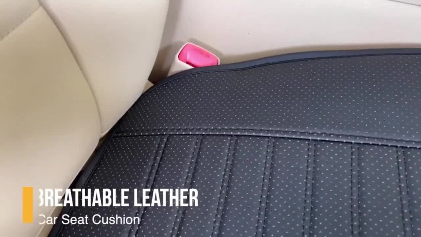 Backless Car Seat Cushion Two-Piece Front Pad Set with 52 x 50cm Size in Black, Beige or Gray