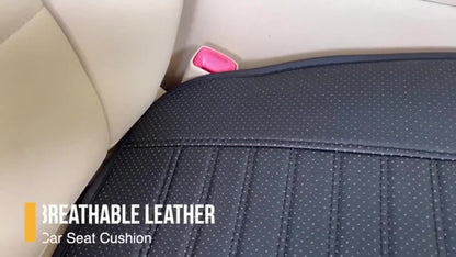 Backless Car Seat Cushion Two-Piece Front Pad Set with 52 x 50cm Size in Black, Beige or Gray