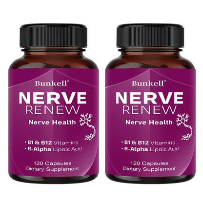 Neurohealth Supplement with Vitamins B1 & B12, Brain, Nerve & Energy Support Premium Formula for Women & Men