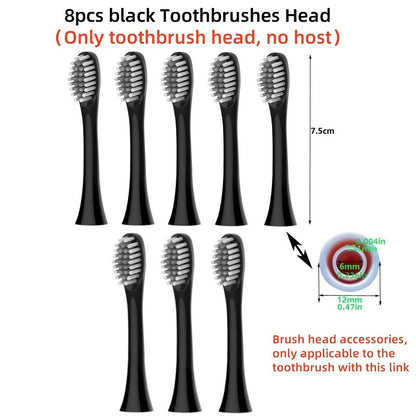 Rechargeable Electric Toothbrush with 6 Cleaning Modes & Smart Timer, USB Sonic Toothbrush for Adults