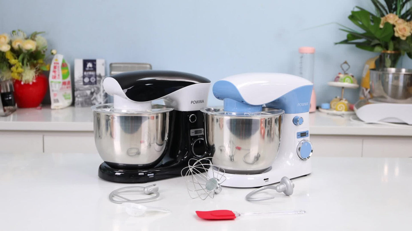 Stand Mixer 6.5 Qt Electric Kitchen Mixer 10-Speed Dough Mixer with Whisk Beater Dough Hook for Home Cooking, Dining and Outdoor Meals
