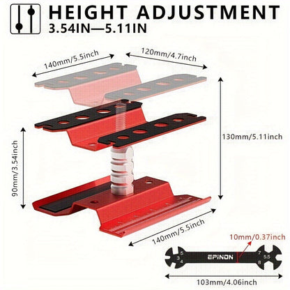 RC Car Maintenance Stand Tool Kit EPINON 360° Rotating Work Stand 520PCS Screw Set Aluminum Screwdriver Bits Compatible with 1/8 1/10 1/12