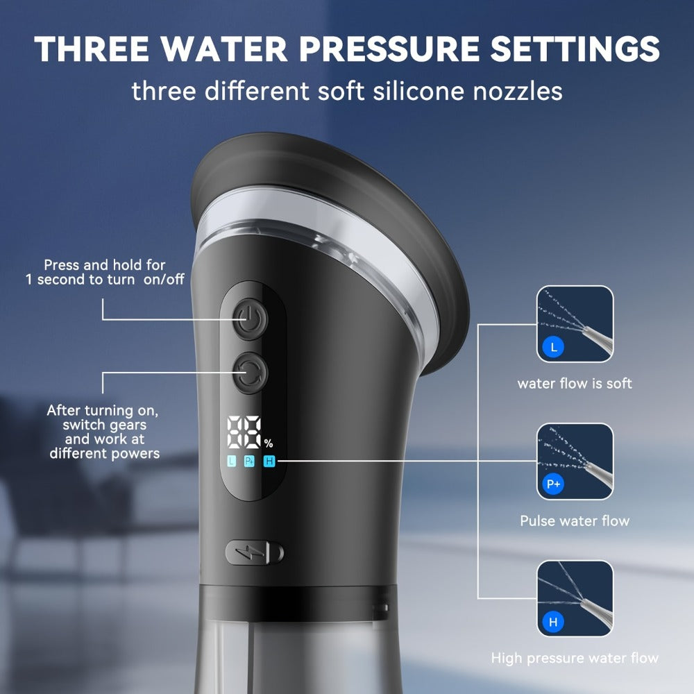 Electric Ear Cleaning System Professional Edition 3-Speed Hydraulic – Visual Waste Tank, Ear Dryer, USB Charging, Dry Dirty Storage