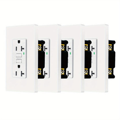 GFCI Outlet 20 Amp Tamper Resistant WR Weather Resistant with Wall Plate ETL Listed for Home Cooking, Dining and Outdoor Meals
