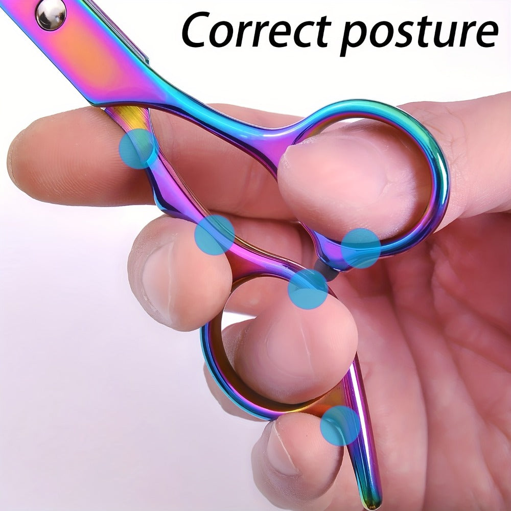 Professional Hair Scissors Set 16pcs 6.0 Inch – Thinning Shears Bangs Flat Cut Blending Salon Shears Diagonal Tail Design Hair Cutting Kit