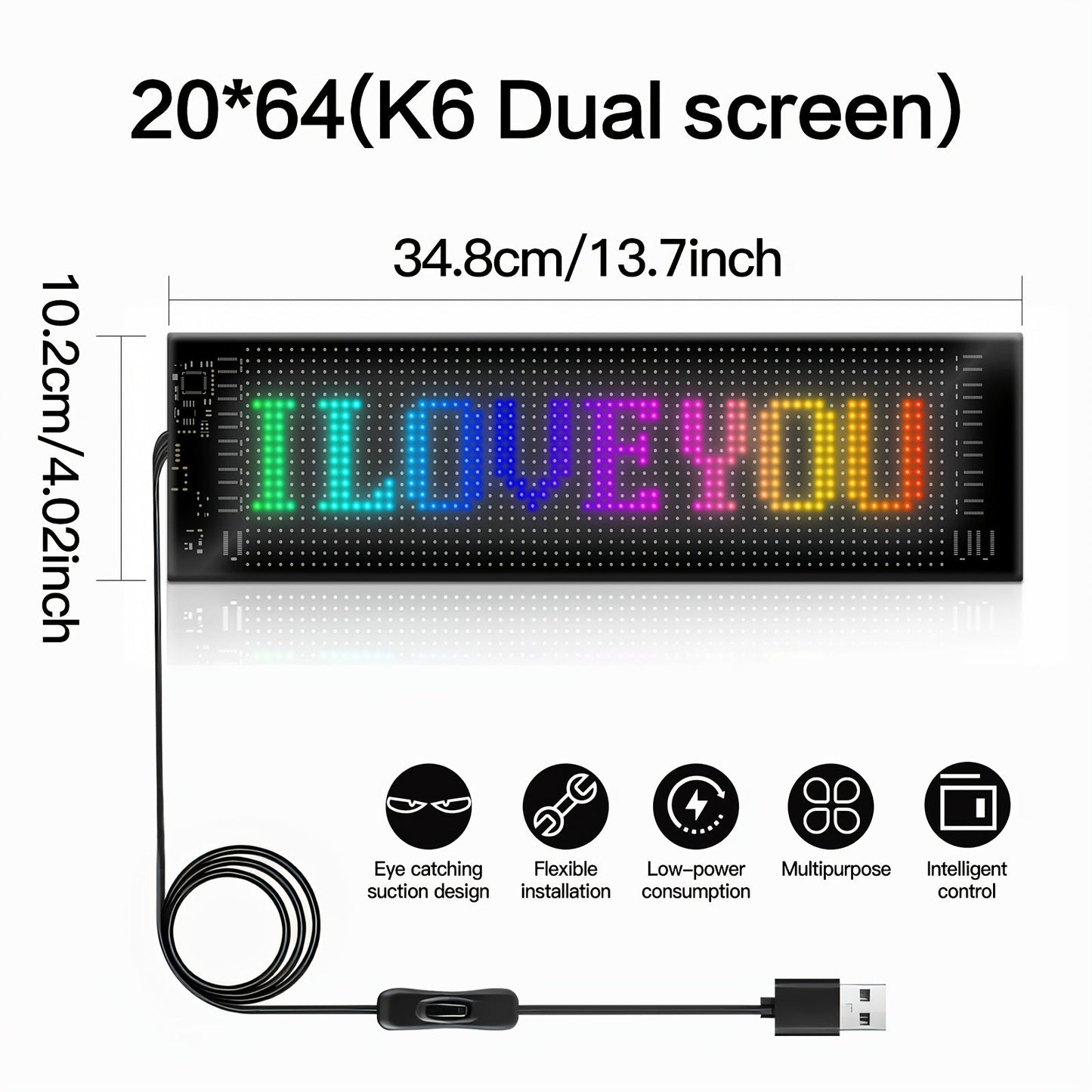 Programmable RGB LED Pixel Display Panel App Controlled for an Everyday Personal Care Routine