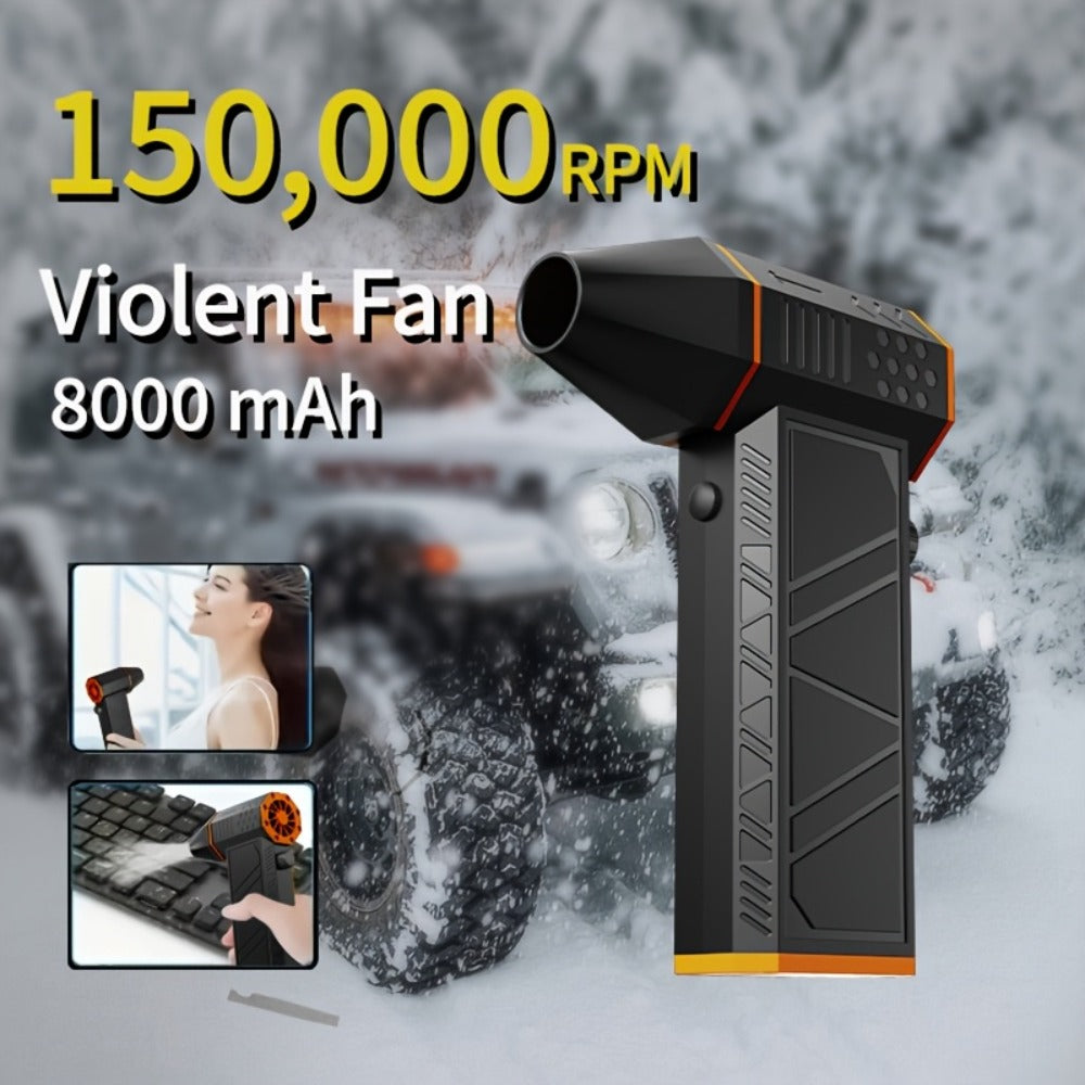 Electric Air Duster 150000RPM 200g Thrust Turbine Blower with Brushless Motor, 3-Speed 100K/130K/150K RPM