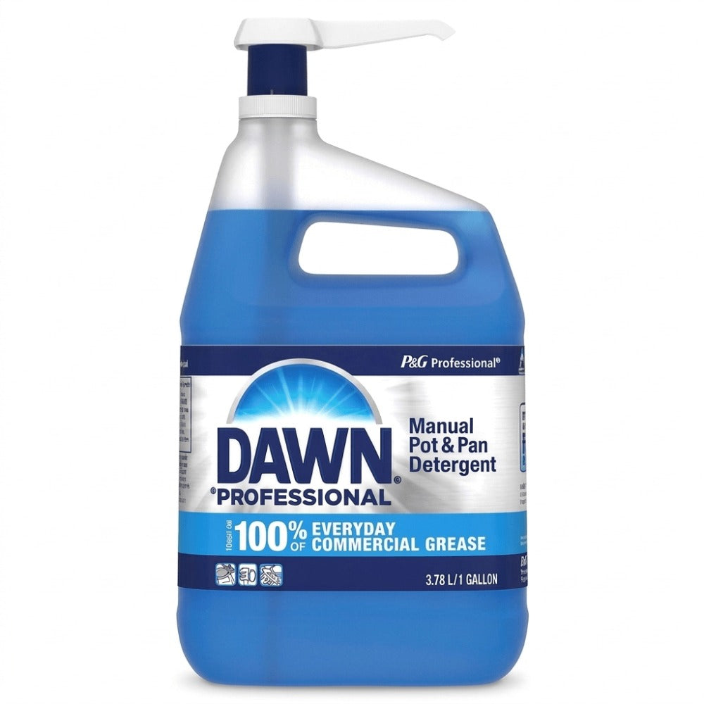 Dawn Professional Dish Soap 1 Gallon 134 fl oz - Commercial Strength Liquid Dish Detergent, Grease Cutting Formula for Pots
