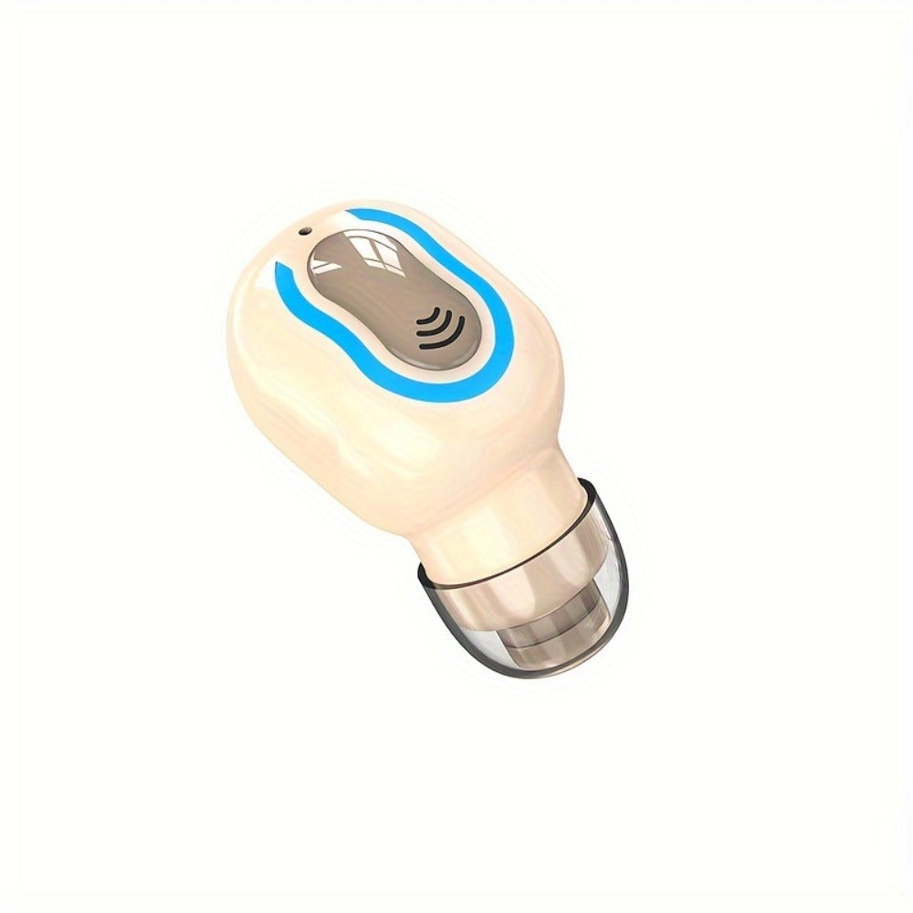 Mini Invisible Wireless Earphone Long Standby Condenser Microphone In-Ear Sport for Bedside Audio, Alarms and Room Entertainment