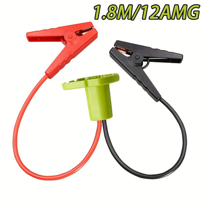 Jumper Cables with Battery Adapter – Compatible with Dewalt 18V & Ryobi 18V, 8AWG 5.9FT Portable Car Jump Starter Cables for Light Vehicles