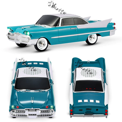 Portable Bluetooth Speaker Fuzix WS-1965 Retro Car with LED Lights, Mic, FM, AUX, USB and TF