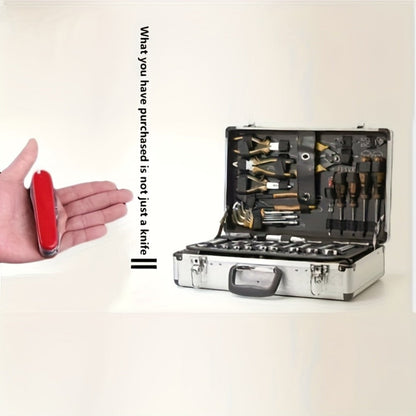 Multitool Pocket Knife 17-in-1, Includes Screwdriver, Pliers, Scissors, Bottle Opener & More, Portable Multi-Tool for Camping