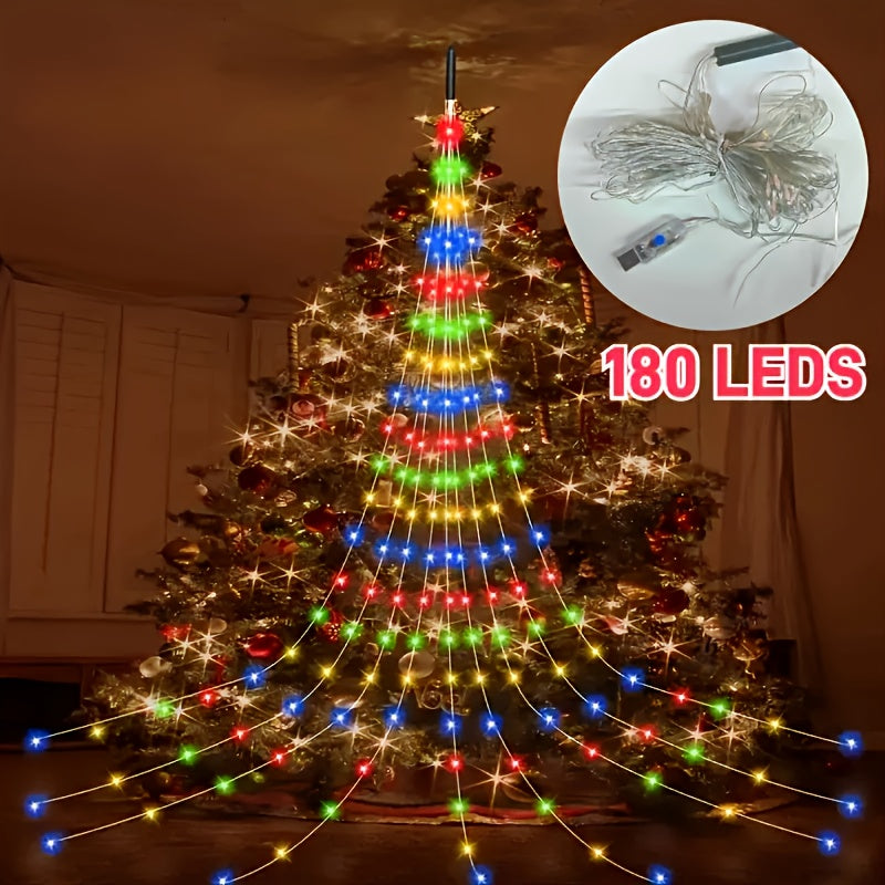 Waterfall Fairy Lights USB Powered 8 Modes for an Everyday Personal Care Routine, with the Listed Configuration