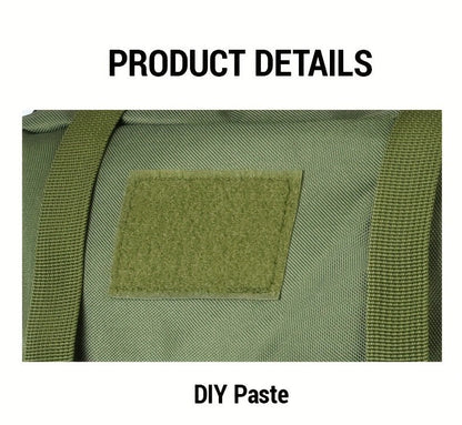 100L-Labeled Tall Tactical Rucksack with Roll-Top Compartment, Lower Pouch and Five Color Options