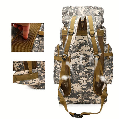 Tall Flap-Top Tactical Rucksack with Lower Utility Pouch and Eleven Color or Camouflage Options