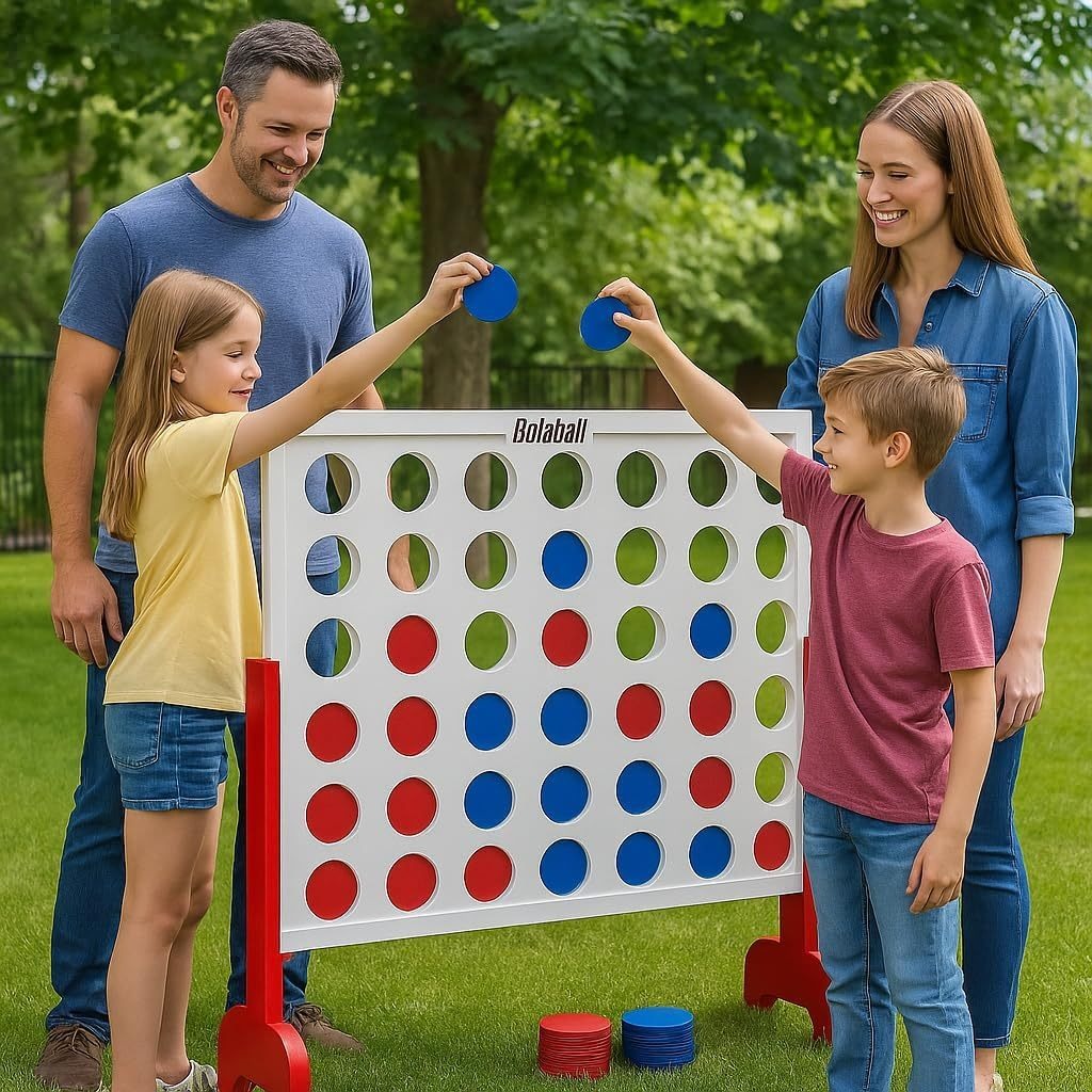 Outdoor Lawn Toss Game Set – Washer Toss & Ladder Toss for Backyard Party, Portable Yard Games for Adults Kids Family