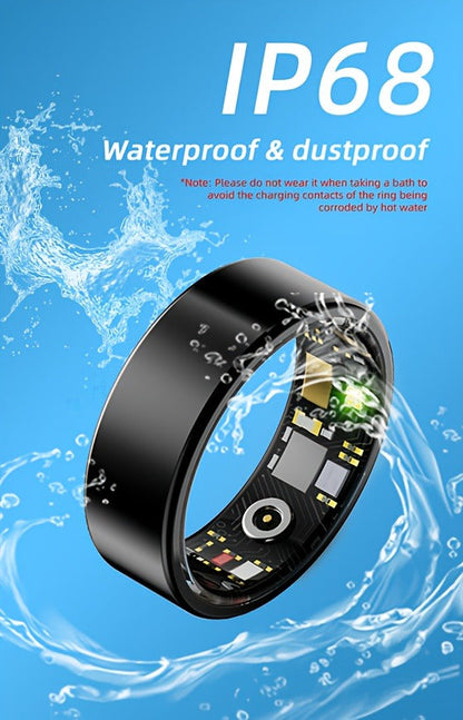 Smart Ring Activity Accessory in Black, Rose Gold or Silver with Seven Diameter-Based Size Options