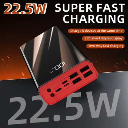 100000mAh Portable Power Bank with Flashlight LED Display Bidirectional Fast Charging Multi-Device USB Charger for Camping Outdoor Emergency