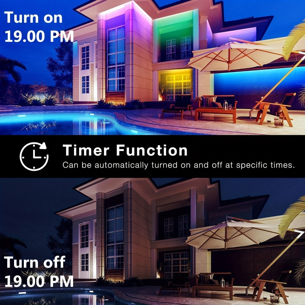 Color Changing LED Strip Lights App & Remote Control – Music Sync Smart RGB Lights 16 Million Colors for Home, Desk and Accent Lighting