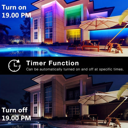 Color Changing LED Strip Lights App & Remote Control – Music Sync Smart RGB Lights 16 Million Colors for Home, Desk and Accent Lighting