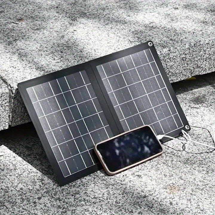 Solar Panel Charger, Foldable Portable Camping RV Power Station Laptop for Garden, Patio and Yard Use