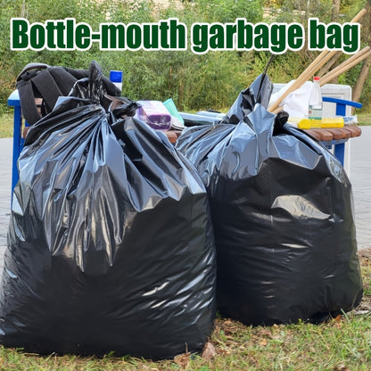 65 Gallon Large Black Garbage Bags Leak Proof Trash Bags for Kitchen Outdoor Garden Yard Waste Industrial Business 25 Pack 100 Pack