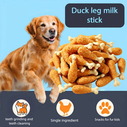 Mixed Flavor Dog Chews – Chicken Jerky & Duck Jerky Variety Pack, High Protein Low Fat Long-Lasting Training Reward Snacks