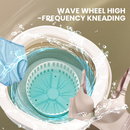 Portable Washing Machine Foldable Mini Washer Large for Underwear Socks Baby Clothes Apartment Dorm Travel Camping