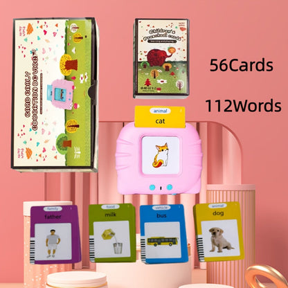 Bilingual English Speaking Flash Cards for Kids, 56 Cards 112 Visual Sight with the Listed Color, Size or Set Options for Everyday Use