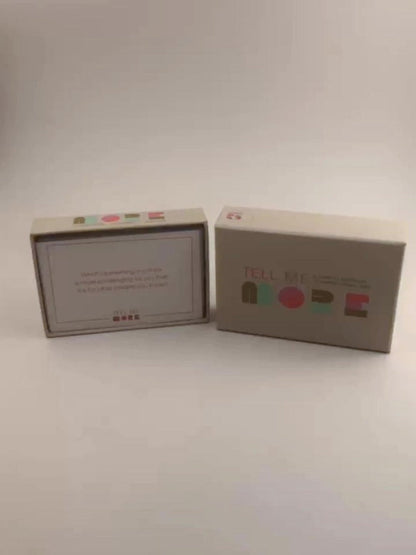 Tell Me More Conversation Card Game – Fun Icebreaker Question Cards for Friends, Family, Couples & Coworkers