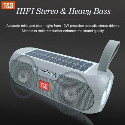 TG182 Solar Powered Bluetooth Speaker, 10W Outdoor Wireless Speaker, 1200mAh Battery, TF Card, FM Radio